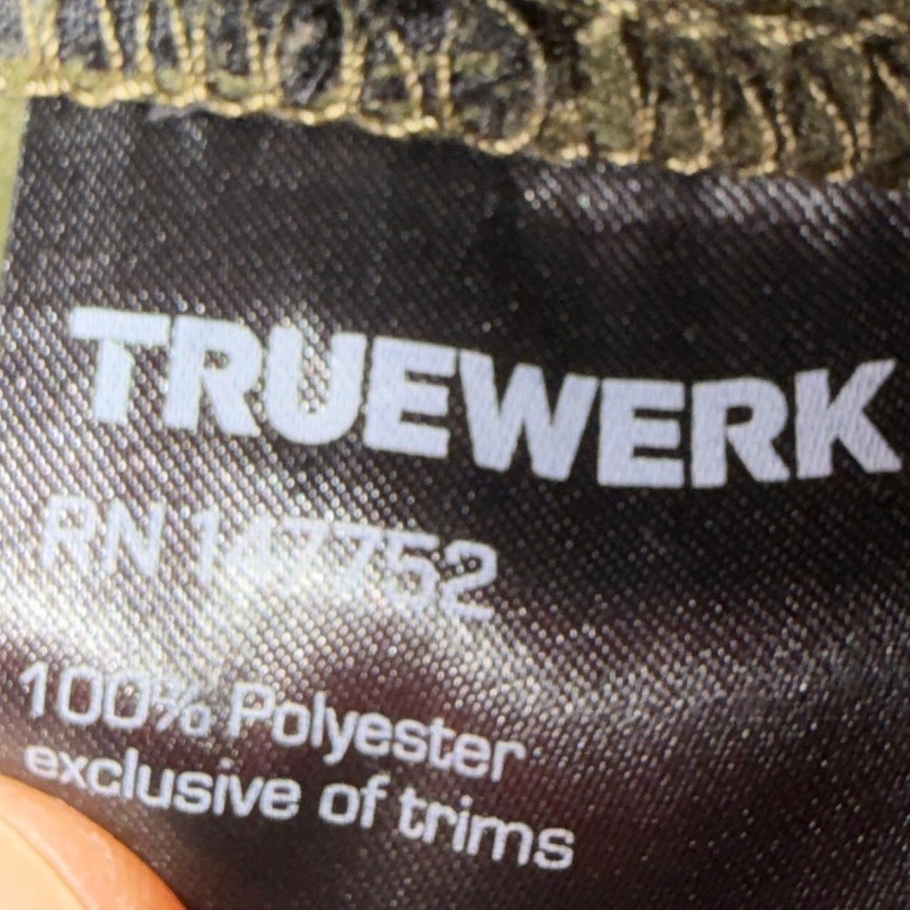 Truewerk T1 Werkpants Mens 38x36 Olive Green Technical Work Pants RN147752 - Picture 5 of 11